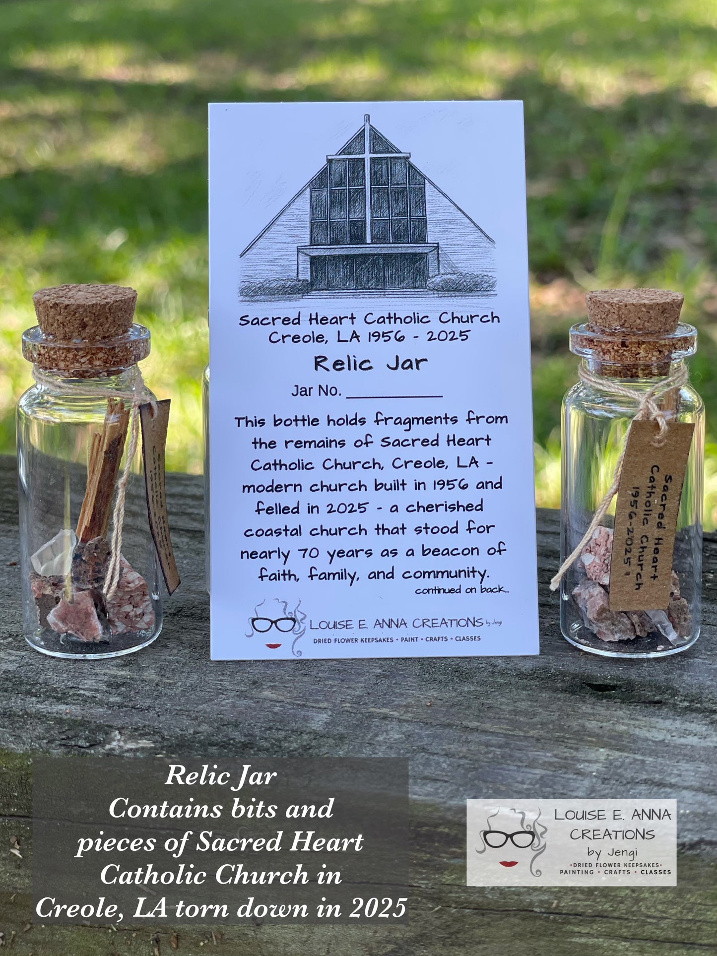 Sacred Heart Church Relic Jars