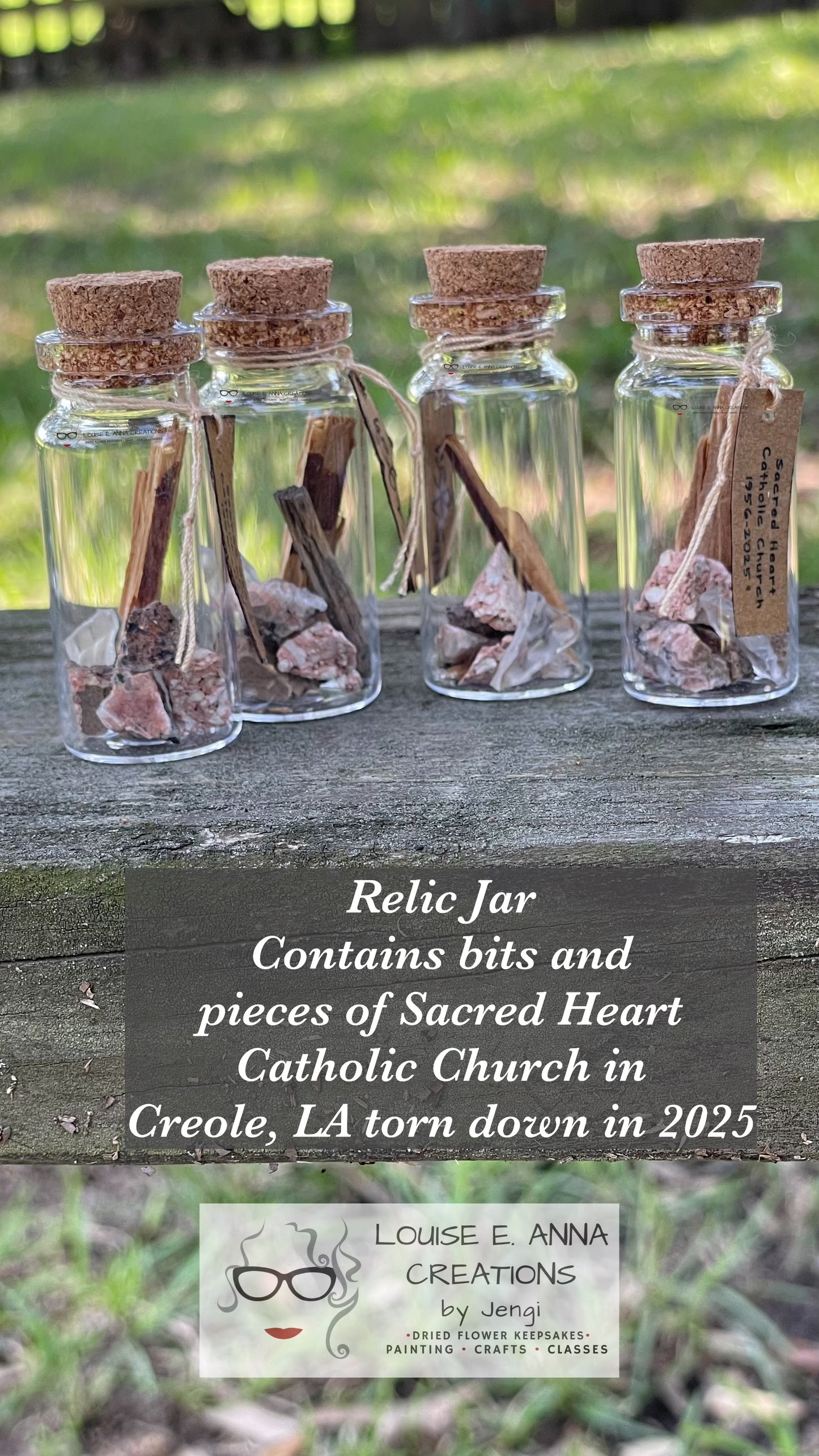 Sacred Heart Church Relic Jars