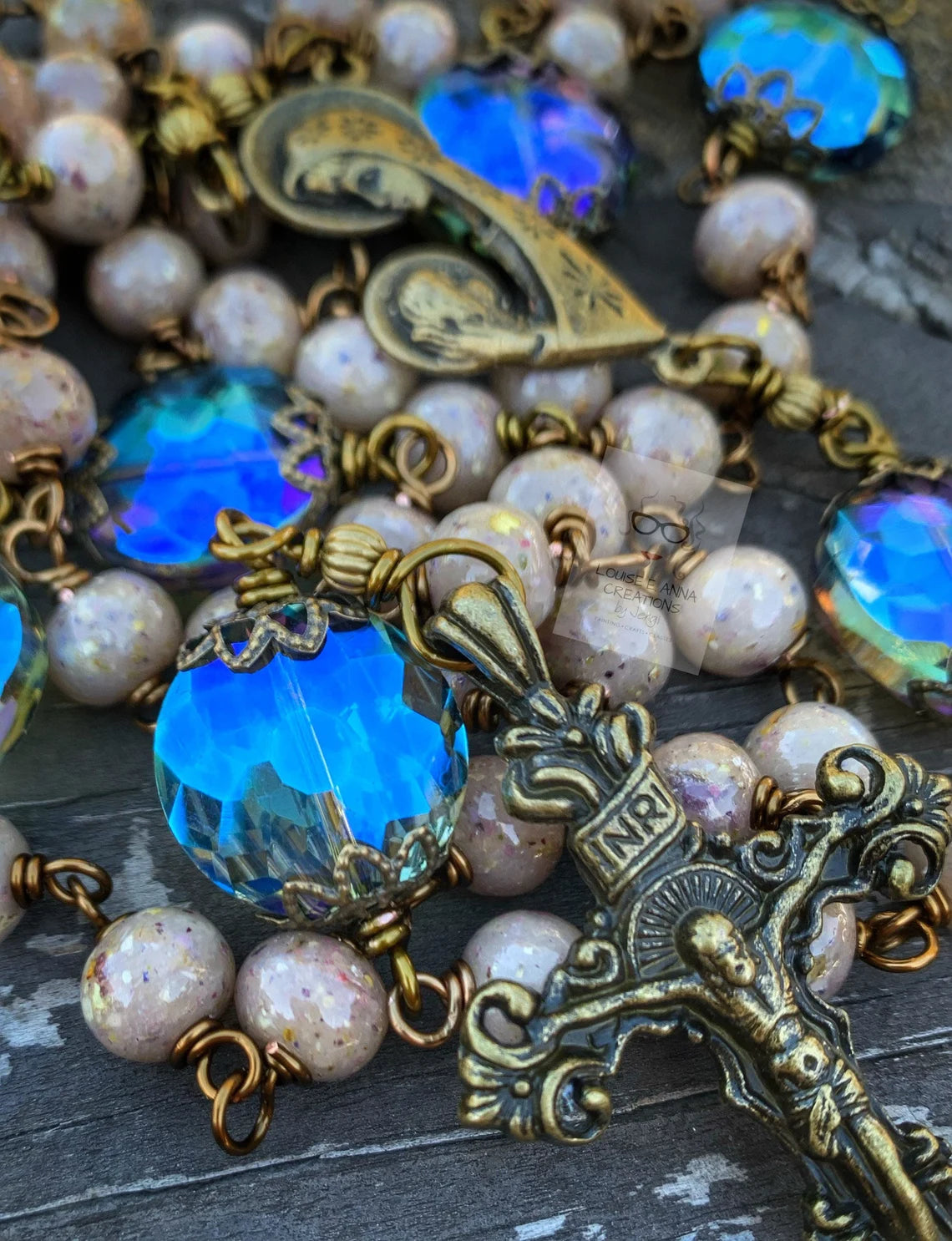 Custom Handmade Rosary with Preserved Petals – A Lasting Keepsake