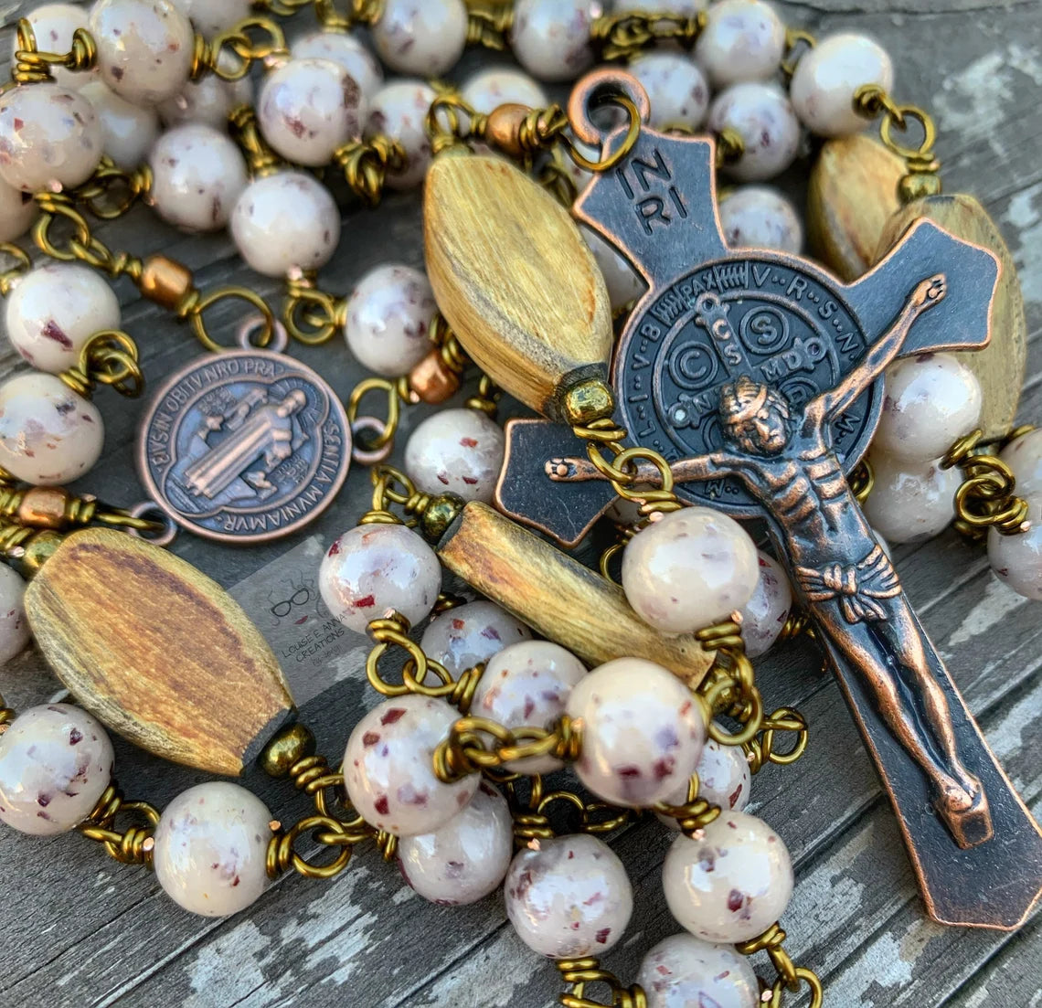Custom Handmade Rosary with Preserved Petals – A Lasting Keepsake